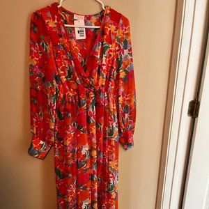 NWT - Bright Multicolor Floral Dress - Small